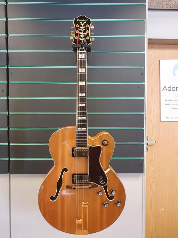 Epiphone Broadway 1999 Natural Hollow Body Electric Guitar | Reverb
