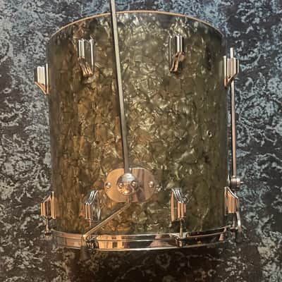 Rogers 16" x 16" Holiday Floor Tom 1957 - Black Diamond Pearl image 23