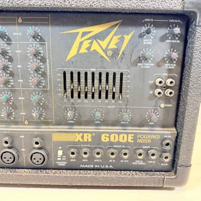 Peavey XR 600E 6-Channel Powered Mixer PA Head w/ Graphic EQ & Effects Late 1990's - Early 2000's image 4