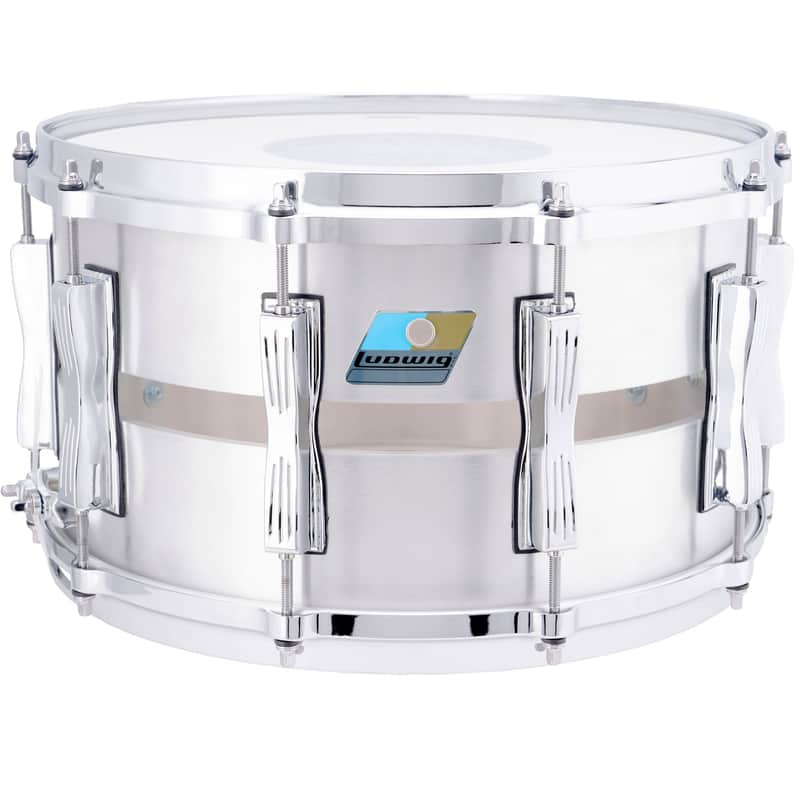 Ludwig Limited Edition 8x14 Cast Aluminum Slotted Snare Drum image 1