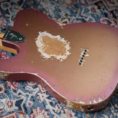 2025 Fender Custom Shop Ltd Tele Custom Heavy Relic Aged Twilight Sky image 17