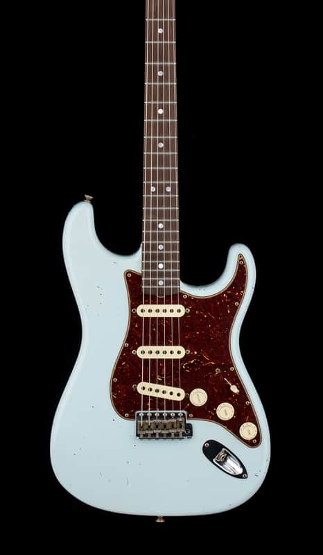 Fender Custom Shop Dennis Galuszka Masterbuilt Empire 67 Stratocaster Journeyman Relic Brazilian RW FB - Sonic Blue #25588 image 1