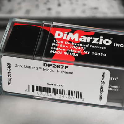 DiMarzio DP267F F-Spaced Dark Matter 2 Middle Single Coil - Satin Nickel image 2