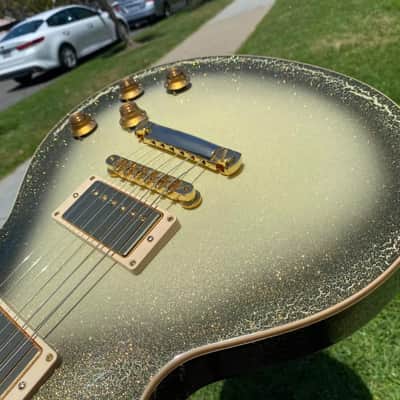 Gibson Custom Shop Les Paul Standard Gold Sparkle Roadshow - Toasted Marshmallow image 11