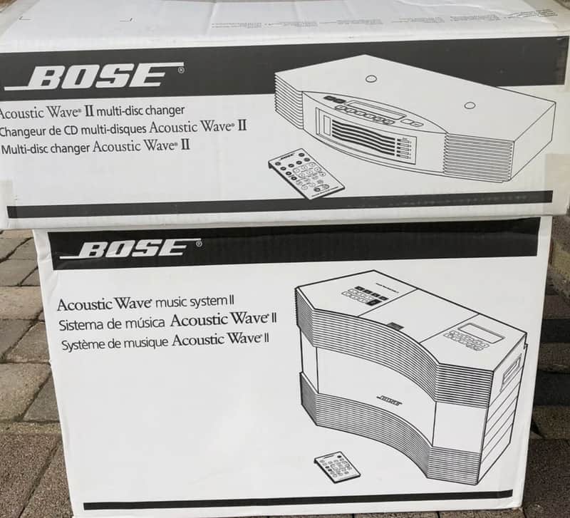Brand New Bose Acoustic Wave Music System II and Wave Multi-Disc 5 CD Changer II - Graphite Grey, Black image 1