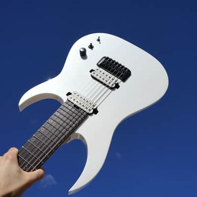 Schecter USA Custom Shop Keith Merrow KM-7 Stage w/ Fishmans - Snowblind White Gloss 7-String image 12