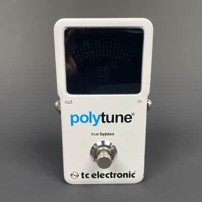 TC Electronic PolyTune V1 Polyphonic Guitar Tuner Pedal White True Bypass w/ Box image 1