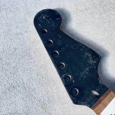 Jaguar Style Black Guitar Maple Neck, Rosewood 22 Frets Fingerboard Fretboard image 8