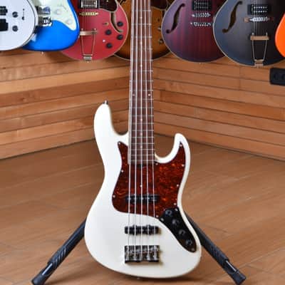 Sadowsky MetroExpress 21 Fret Vintage 5 Jazz Bass Solid Olympic White image 1