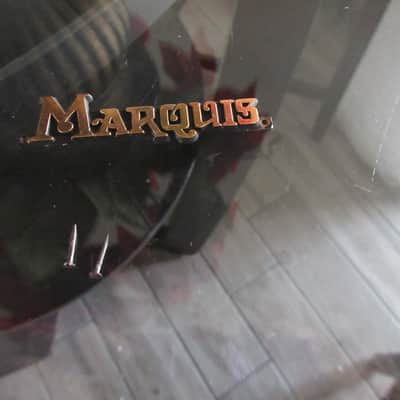 1960s Vintage Marquis Guitar Headstock Logo w Mounting Pins Japan Teisco Made image 2