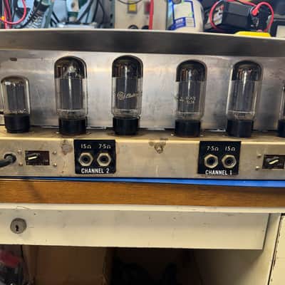 Selmer Stereomaster 100W (Dual 50W) Tube Amp Head 1965-1967 Metal Box | Fully Serviced w/ NOS GE Tubes | Syd Barrett Pink Floyd Era image 3