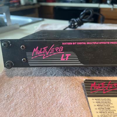 ART Multiverb LT Effects processor with original effects list/quick start guide, and rack mount bolts and washers. image 2