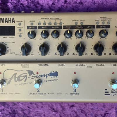 Yamaha AG-Stomp Acoustic Pre-Amplifier * programmable sound banks * Stereo output * Expression pedal input * fantastic mic presets and room emulation + Effects image 2