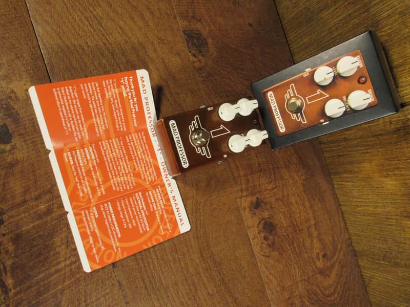 Mad Professor 1 Brown Sound Distortion / Reverb Effects Pedal LIKE NEW image 1