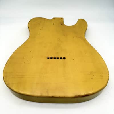 MJT Telecaster Body Lefty Relic Alder Nitro Butterscotch Light mjt6655 image 7