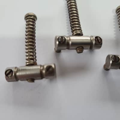 Original 1968 Vintage Fender Telecaster bridge saddles - Barrel type image 3