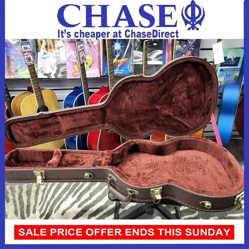 Chase Electric Guitar Hard Case - Deluxe Wood Shell Case for Electric Guitar image 1