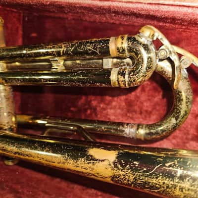 Getzen Elkhorn trumpet with case/mouthpiece. USA. Good playing condition. image 9