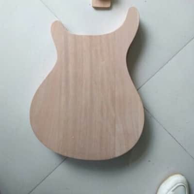 Paul Reed Smith Style Kit Clone/copy Custom 22 Semi Hollow 2016 Maple Top Raw Mahagony Back image 5
