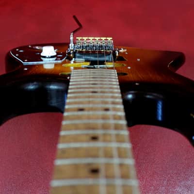 Palermo PG3 Guitar EVH Van Halen Frankenstein Pickup Floyd Rose Tobacco Burst W/ Case NEW image 9