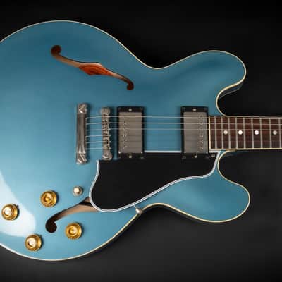 2023 Gibson Custom Shop '59 ES-335 Dot Reissue - Pelham Blue VOS | USA Vintage 1959 Semi-Hollow Custombucker AlNiCo III Unpotted Humbucker 3.39kg | CoA OHSC image 4
