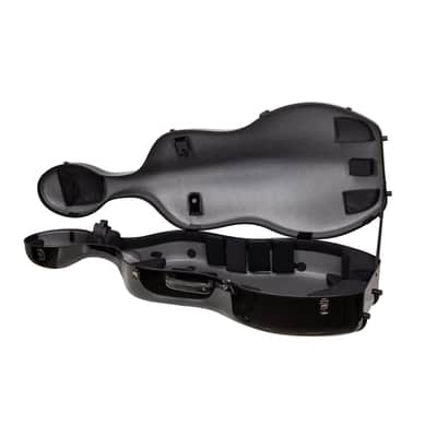 Crossrock Ultra Carbon Fiber Case fits 4/4 Full Size Cello, Super lightweight as 6 lb, with Protective Cover, TSA Lock -Gilded Black image 5
