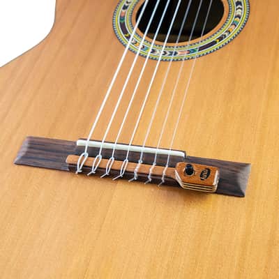 Kna NG-2 7S | Bridge Mounted Portable Piezo Pickup for 7 String Classical / Flamenco Guitar  with Volume Contol image 3