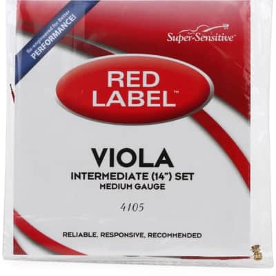 Super-Sensitive 4105 Red Label Viola String Set - 14-inch image 2