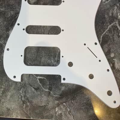 3-Ply White Pickguard For Lone Star or American Deluxe Stratocaster 11 Hole HSS Made In USA image 1