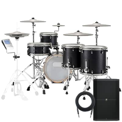 EFNOTE 5X Electronic Drum Set - Black Oak MONITOR KIT image 1