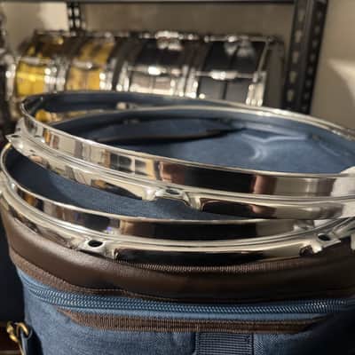 EKG 2.3 ml triple flanged tom hoops 14”  2025 - Chrome over Steel image 6