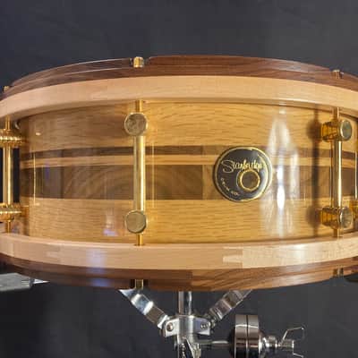 Pro-Mark / Stanbridge - Limited Edition 5.5x14" Japanese White Oak & Walnut Snare Drum (#8 of 50 in 5.5") 2007 image 15