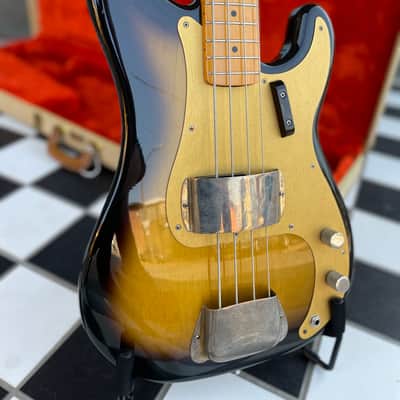 Fender Fullerton Vintage 1957 Reissue Precision Bass 1984 - Sunburst image 2