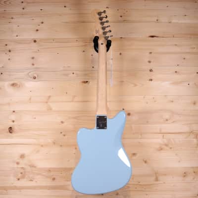 Squier Mini Jazzmaster HH Short-Scale Electric Guitar - Maple Fingerboard, Daphne Blue image 4