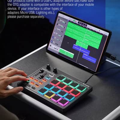OEM USB-C MIDI Keyboard 25 Key Controller Pro NEW 2024 - Black image 2