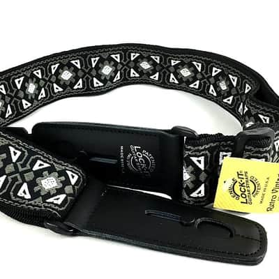 LOCK-IT Guitar Strap Retro Vintage Series Sojourner Patented Strap Locking image 1