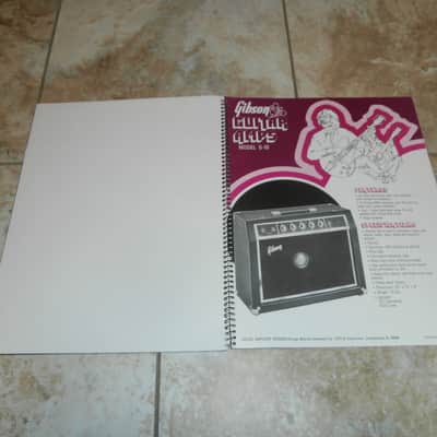 Vintage 1972 Gibson G Series Amplifier Catalog! Original Case Candy, Paperwork! image 3