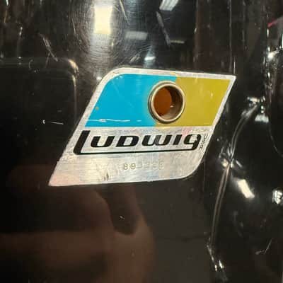 Vintage 1970's Ludwig 3-Ply Classic Maple with Re-Rings 3-Piece 13/16/22 Drum Kit Set in Black (Rm4) image 7