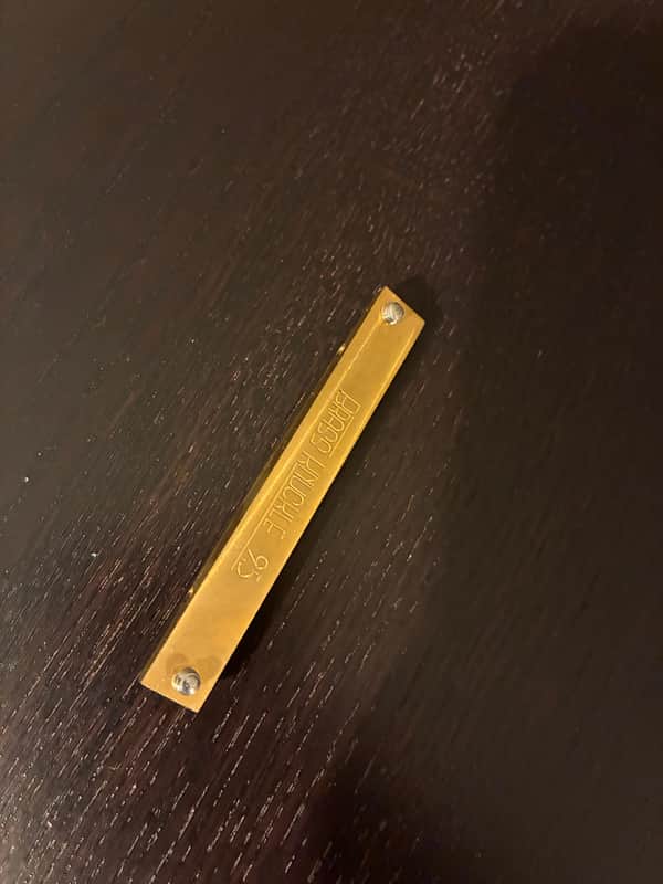 THORN Brass Knuckle 1-pc. compensated brass saddle 9-1/2" radius image 1