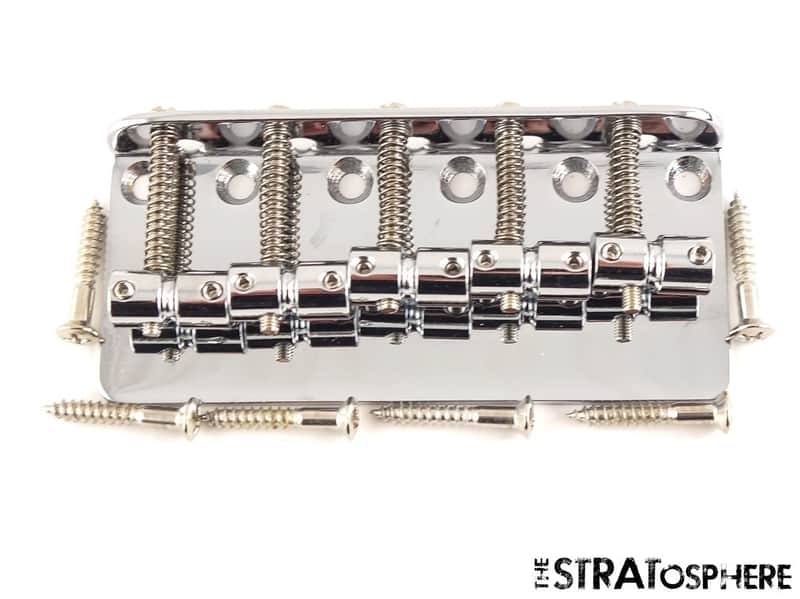 Fender Squier Affinity Active Jazz J Bass V 5 String BRIDGE Parts Bass, Chrome image 1