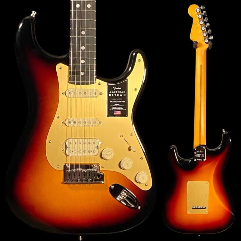 Fender American Ultra II Stratocaster HSS Electric Guitar - Ultraburst, Ebony Fingerboard image 1