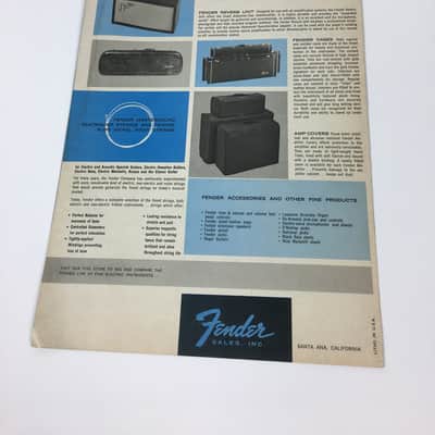 Fender Catalog 1964 1965 Case Candy Telecaster Stratocaster Jazzmaster Jaguar image 2
