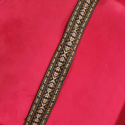 Vintage Ace/Bobby Lee style woven banjo strap - Brown/Multicolor image 5