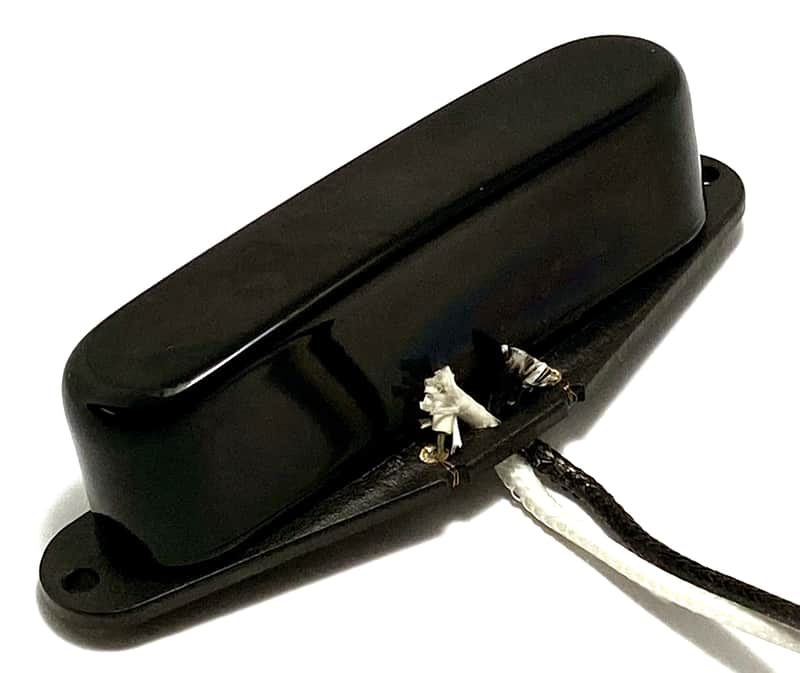 Dragonfire Tele Noiseless Neck Pickup, Telecaster AlNiCo Noiseless Performance, 1 qty Black Neck image 1