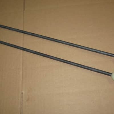 one (new old stock) pair Gambal Manufacturing GPN (UG13GPNXX) Bells, Xylophone Percussive Keyboard MALLETS, 1 inch White Hard Acrylic Ball Heads with Black Synthetic Shafts, with original packaging - from 1990s - early 2000s image 6