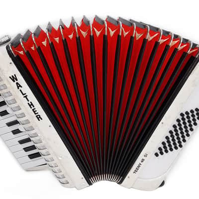 Walther Teeny 48 Bass Lightweight Piano Accordion, German Akkordeon for Beginners Children Kids, Straps, Hard Case, 2697 image 2