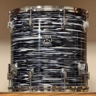 1980's Tama Superstar Black Oyster 8x12 9x13 10x14 16x16 16x18 14x24 Drum Kit Re-Wrap image 5
