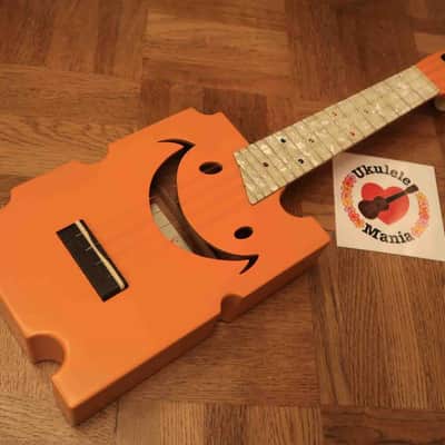 Cheezy Original Cheddar Cheese Model Solid Mahogany Soprano with Pearloid Fretboard #3292 - Free Shipping Worldwide! image 5