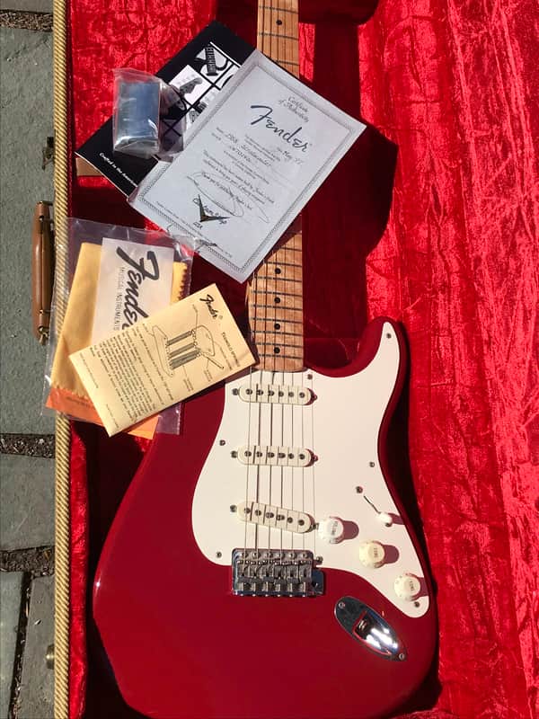1997 Fender Custom Shop 1958 Stratocaster Dakota Red figured Birdseye neck image 1