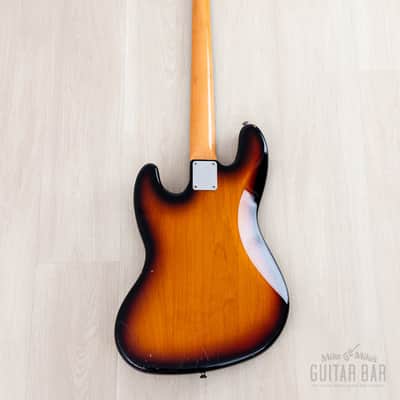 1994 Fender American Vintage ‘62 Jazz Bass Stack Knob Sunburst, 100% Original w/ Tweed Case image 3